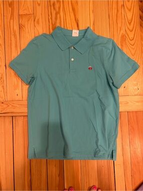 Brooks Brothers Teal Short-Sleeve Polo with Embroidered Logo